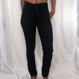 Butt Lifting Black Denim Jeans